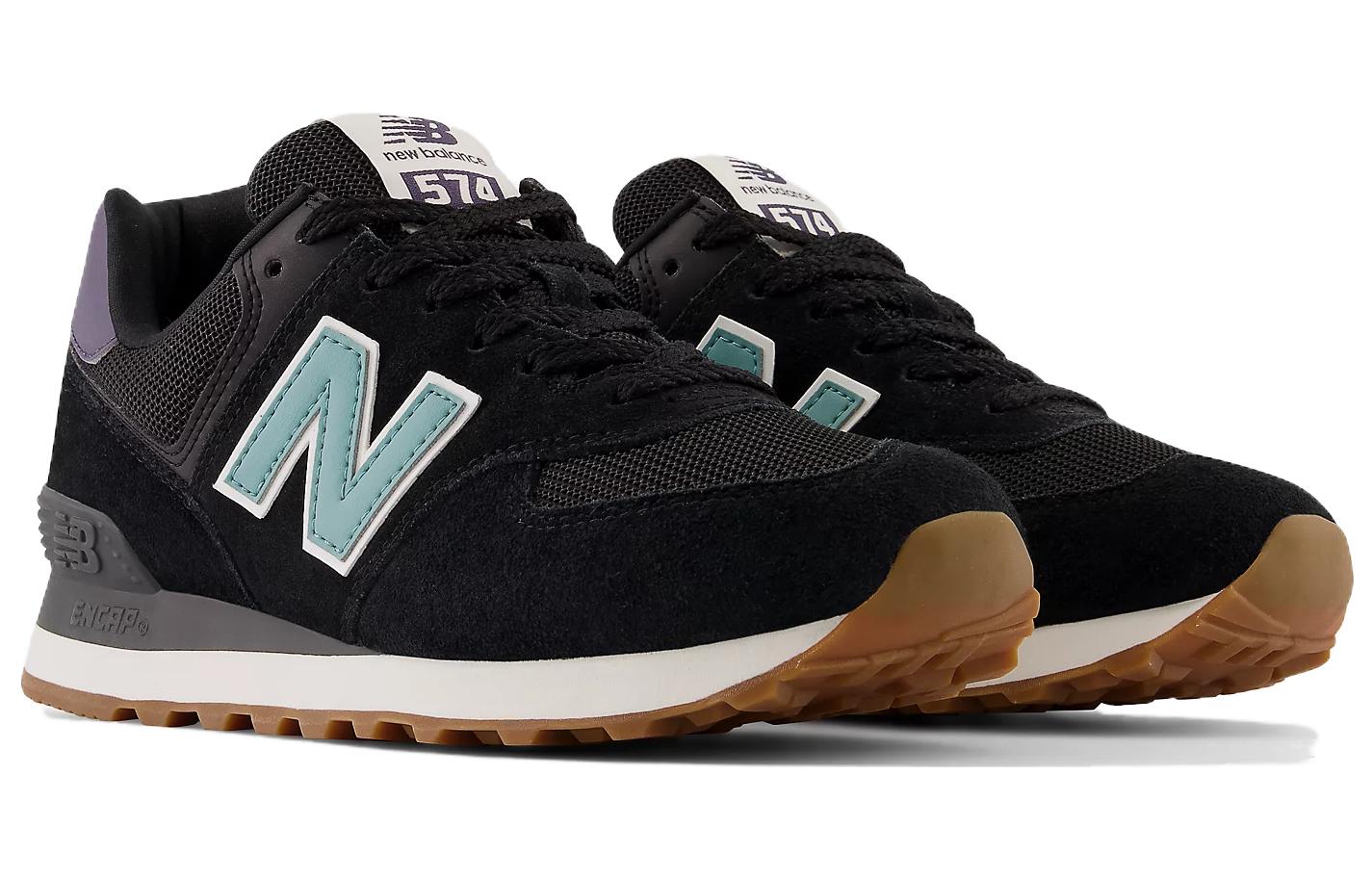 Lookbook (Women) New Balance 574 'Black Faded Teal' WL574RA