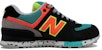 (W) New Balance 574 'Hitam Jingga Biru' WL574OBD