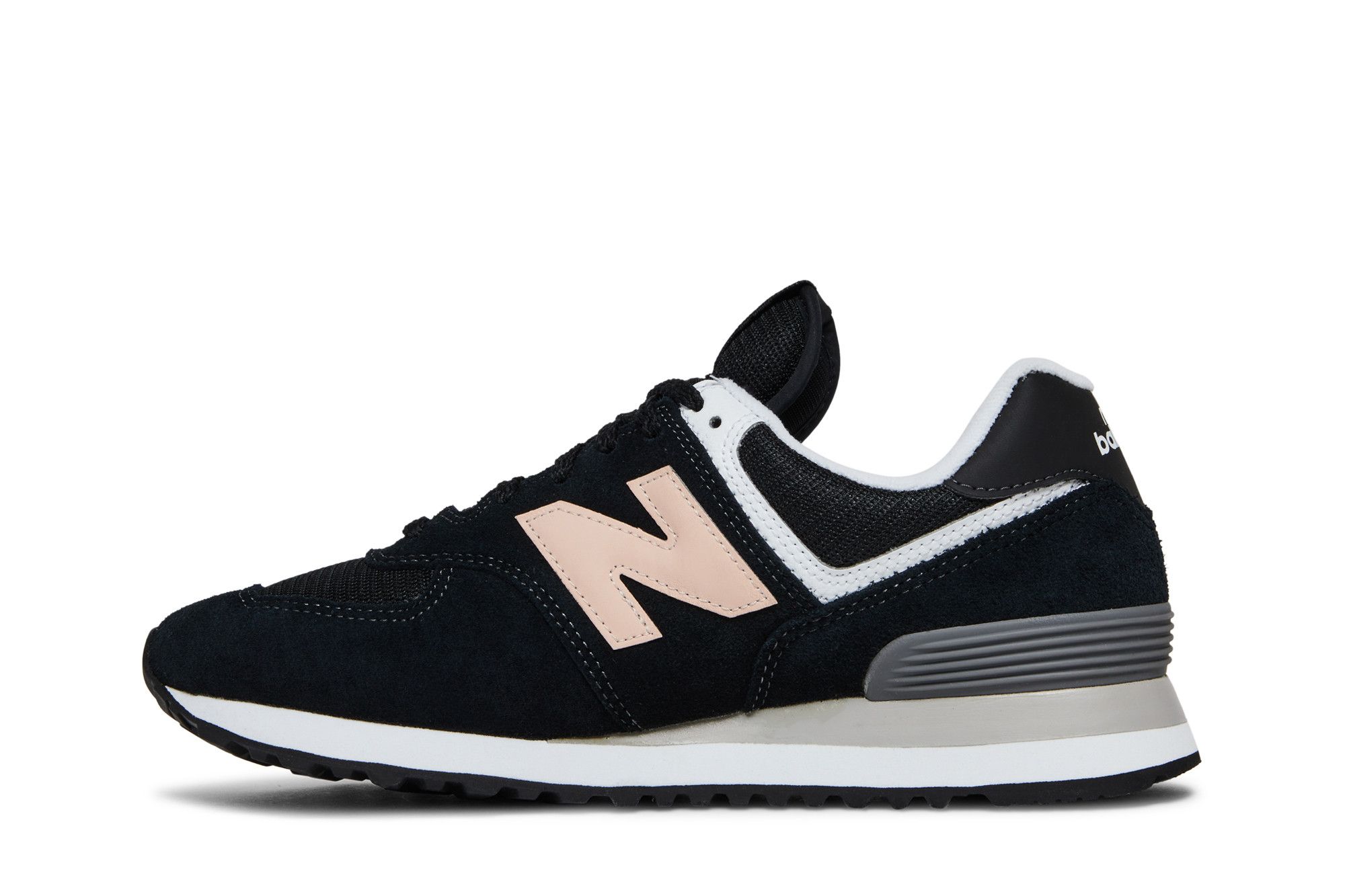Lookbook (W) New Balance 574 'Hitam Oyster Merah Jambu' WL574HB2
