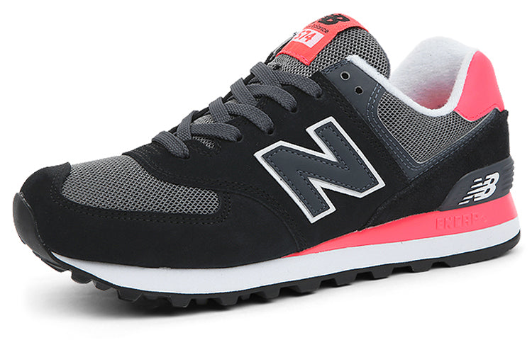 Lookbook (W) New Balance 574 'Hitam Merah Jambu' WL574CPL