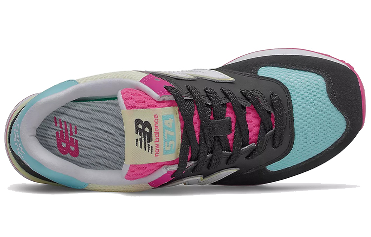 Lookbook (W) New Balance 574 'Hitam Pink Glow' WL574GP2