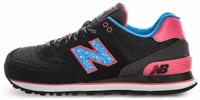 (Women) New Balance W - LIFESTYLE 'Black Purple' WL574OIC (Women) New Balance W - LIFESTYLE 'Black Purple' WL574OIC