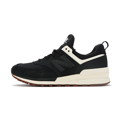 (W) NB 574 'Black White Brown'