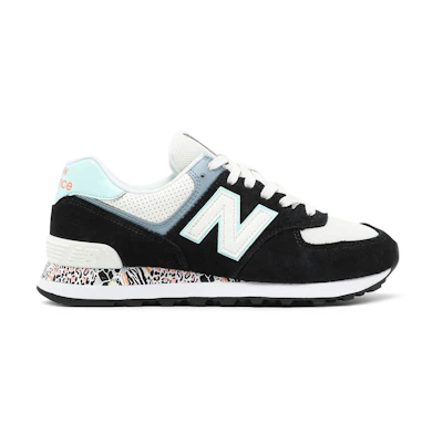 (W) NB 574 'Black White Mint'