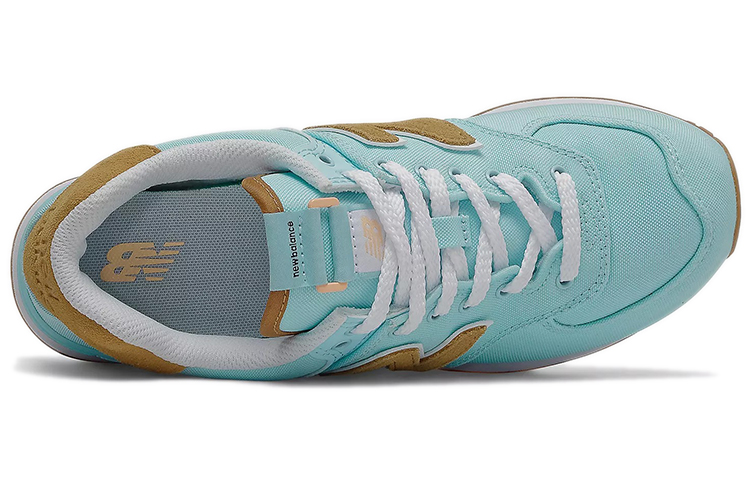 Shop New Balance 574系列 復古跑步鞋 女款 浪藍
