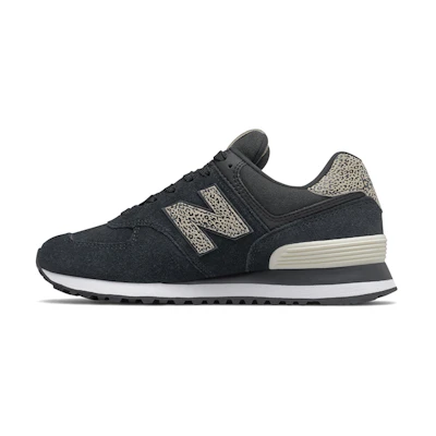 (W) NB 574 'Cheetah Print - Black Angora'