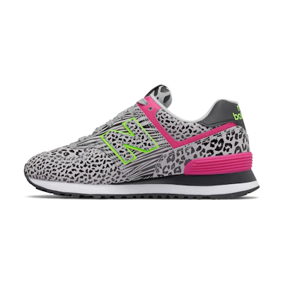 (W) NB 574 'Cheetah Print - Black Grey'