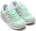 Lookbook New Balance NB 574 女款 灰綠色跑步鞋