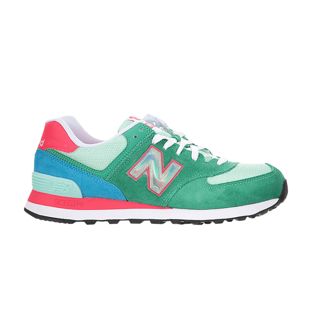Buy Women New Balance 574 Hologram Pack Green Infrared WL574HPB Novelship