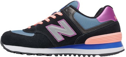 (Women) New Balance 574 Series Paradise Awaits Low-Top Black/Purple/Blue 'White' WL574TPA (Women) New Balance 574 Series Paradise Awaits Low-Top Black/Purple/Blue 'White' WL574TPA