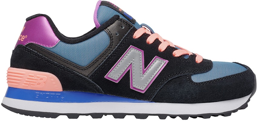 New Balance NB 574 等候天堂 低筒 跑步鞋 女式 黑紫藍 Order New Balance NB 574 等候天堂 低筒 跑步鞋 女式 黑紫藍