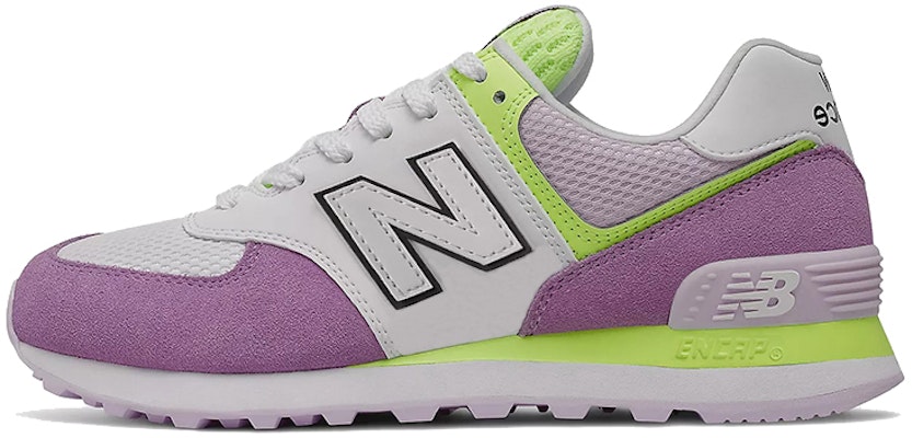 New Balance 574系列 輕便透氣休閒跑步鞋 女款 白紫 Buy New Balance 574系列 輕便透氣休閒跑步鞋 女款 白紫