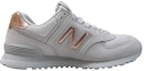 Order New Balance 574系列 玫瑰金 白色 女款