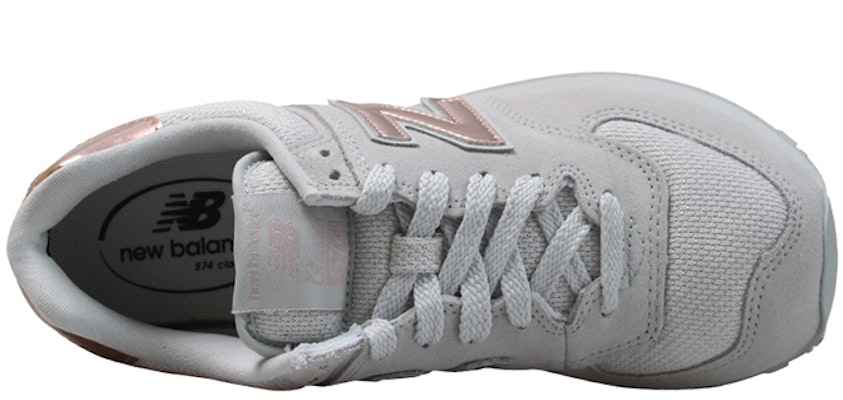 New Balance 574系列 玫瑰金 白色 女款 Shop New Balance 574系列 玫瑰金 白色 女款