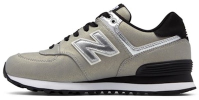 (Women) New Balance 574 Series Seasonal Shimmer Sneakers 'Silver' WL574SFI (Women) New Balance 574 Series Seasonal Shimmer Sneakers 'Silver' WL574SFI