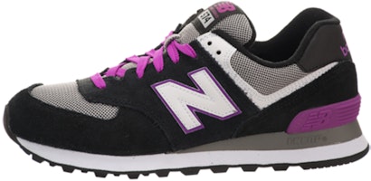 (Women) New Balance 574 Black/Grey/Purple WL574SBP (Women) New Balance 574 Black/Grey/Purple WL574SBP