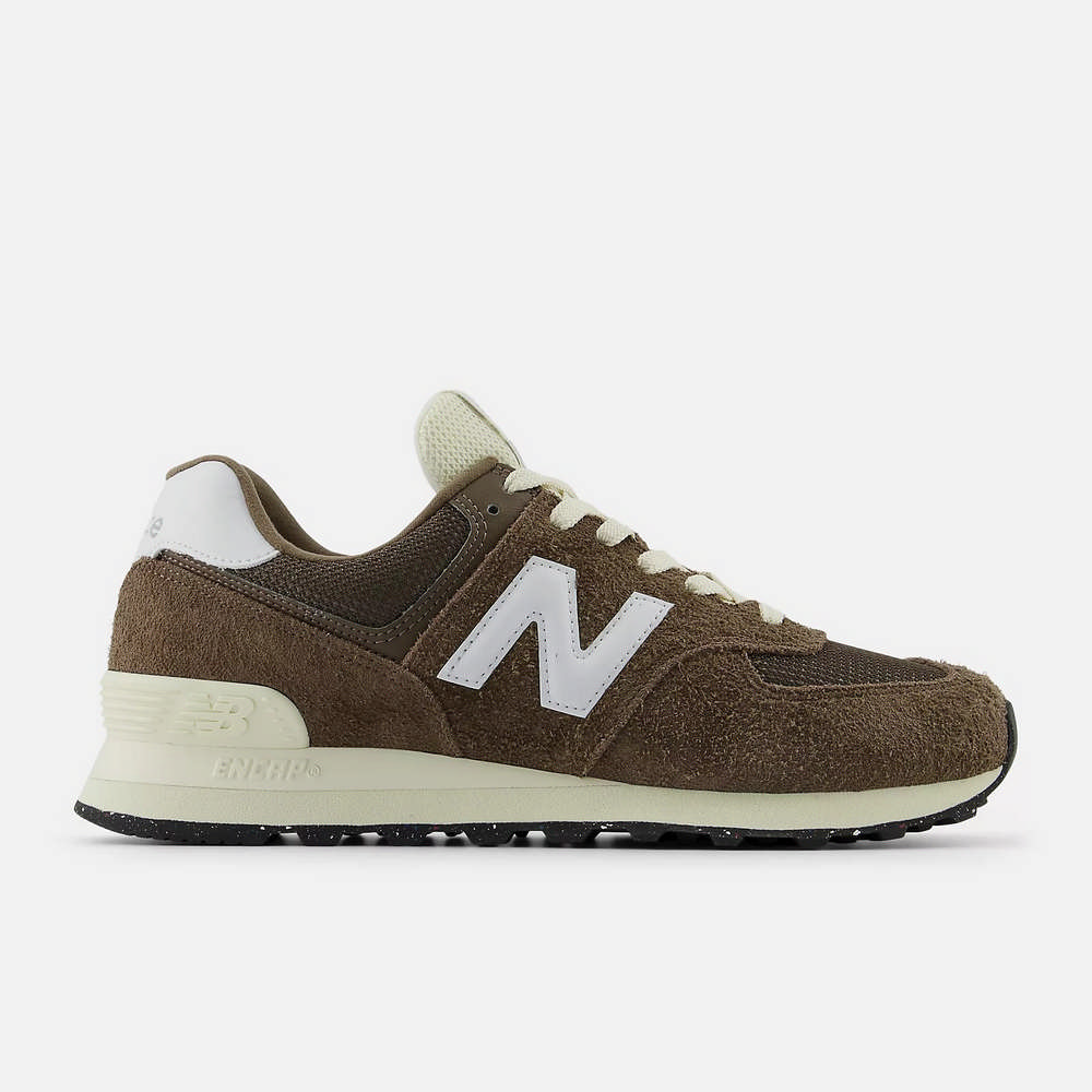 (Women) New Balance 574 Casual Shoes Khaki  Yellow U574RBI-D