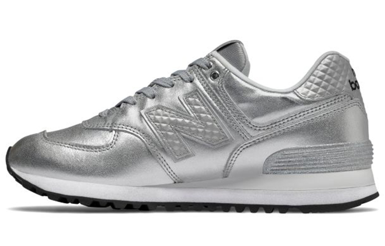 (W) NB 574 Glitter Punk Slivery 'Silver'
