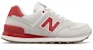 (W) New Balance 574 Kelabu/Merah WL574RSA