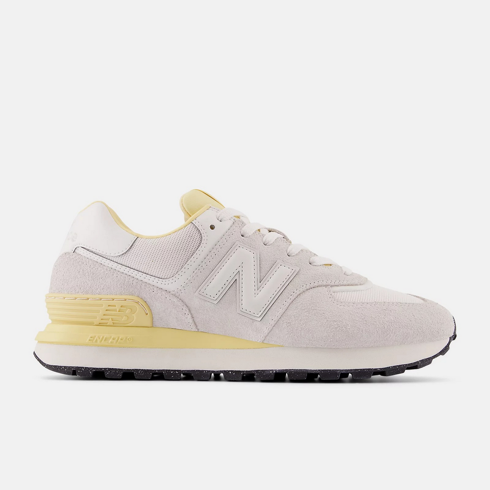 (Women) New Balance 574 Legacy  Casual Shoes Grey/Yellow Gray U574LGWM-D