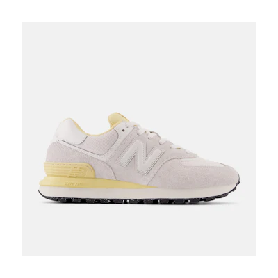 (W) NB 574 Legacy Casual Shoes Grey/Yellow Gray