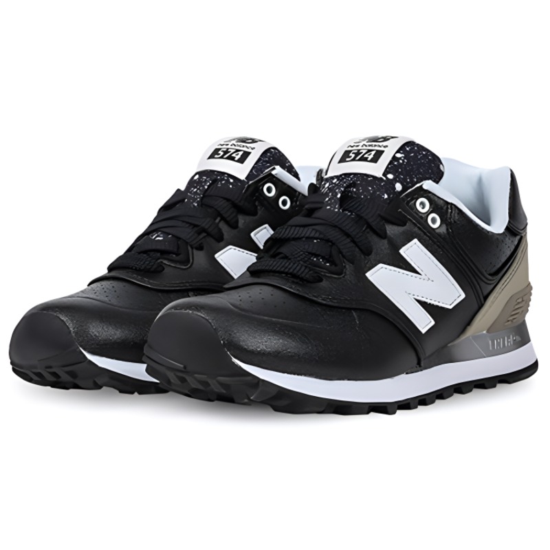 Lookbook New Balance 574系列 減震防滑耐磨 低幫跑步鞋 女款 黑色