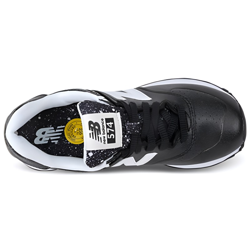 Shop New Balance 574系列 減震防滑耐磨 低幫跑步鞋 女款 黑色