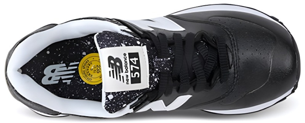 New Balance 574系列 減震防滑耐磨 低幫跑步鞋 女款 黑色 Shop New Balance 574系列 減震防滑耐磨 低幫跑步鞋 女款 黑色