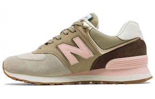 (W) New Balance 574 Tampalan Metalik Khaki WL574MLA Buy (W) New Balance 574 Tampalan Metalik Khaki WL574MLA