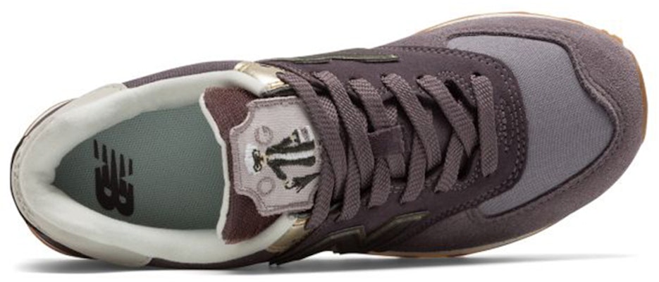 (W) New Balance 574 Patch Logam Ungu WL574MLB Lookbook (W) New Balance 574 Patch Logam Ungu WL574MLB