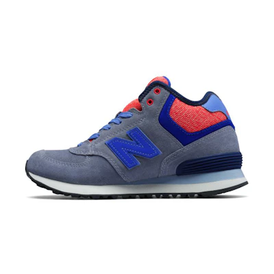 (W) NB 574 Mid-Cut 'Gray Red Blue'