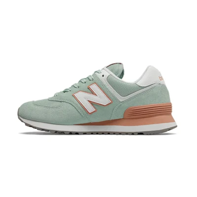 (W) NB 574 Mint Orange