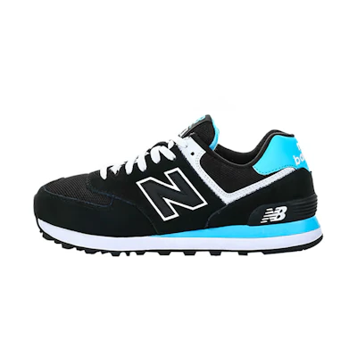 (W) NB 574 Series Low-Top Black/Blue
