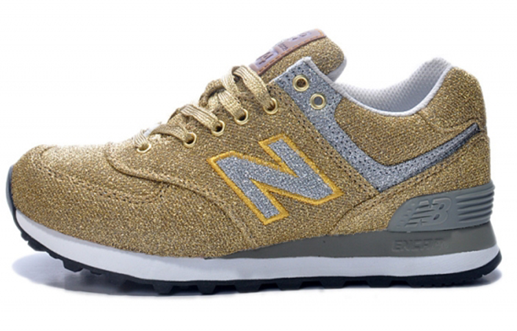 Buy (W) New Balance 574 Seri Low-Top Emas 'Gold Silver' WL574THY