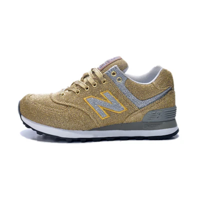 (W) NB 574 Series Low-Top Gold 'Gold Silver'
