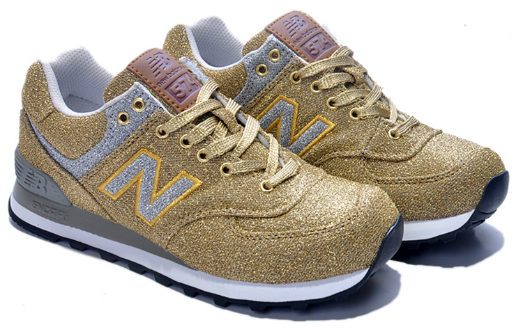 (W) NB 574 Series Low-Top Gold 'Gold Silver' 圖 2