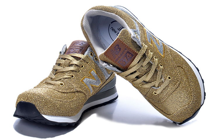(W) NB 574 Series Low-Top Gold 'Gold Silver' 圖 3