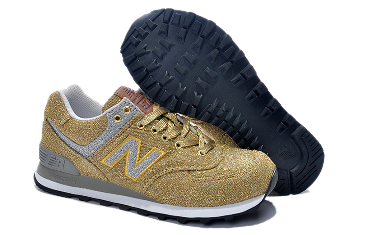(W) NB 574 Series Low-Top Gold 'Gold Silver' 圖 4
