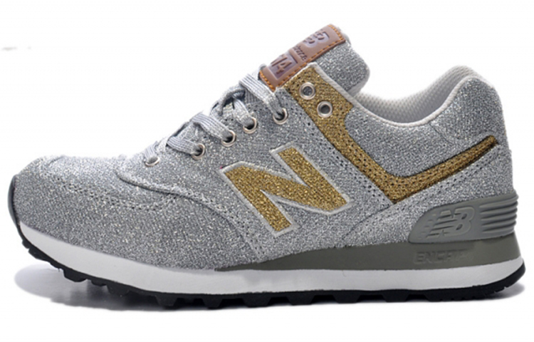 Buy (W) New Balance 574 Zapatillas Low-Top Plata/Oro WL574THJ
