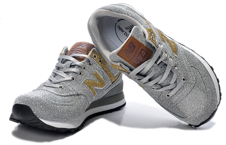 Lookbook (W) New Balance 574 Zapatillas Low-Top Plata/Oro WL574THJ