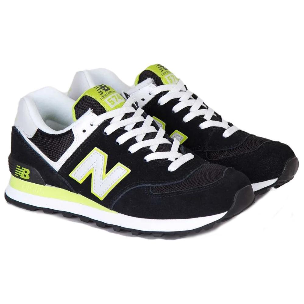 (W) NB 574 Series Low-Top Sneakers /Green 'Black' 圖 2