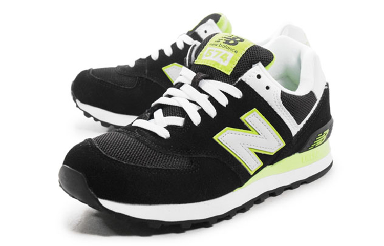 (W) NB 574 Series Low-Top Sneakers /Green 'Black' 圖 3