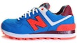 Buy (W) New Balance 574 Siri Kasut Rendah Biru Jingga WL574SBE