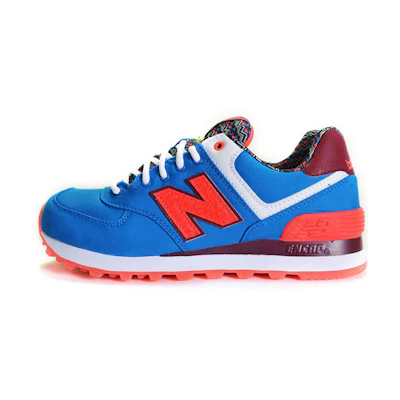 (W) NB 574 Series Low Tops Blue Orange