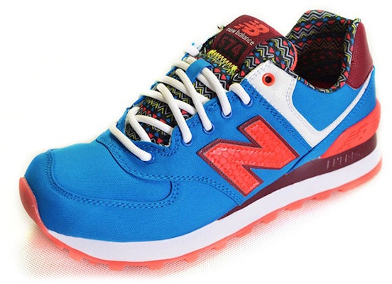 (W) New Balance 574 Siri Kasut Rendah Biru Jingga WL574SBE Order (W) New Balance 574 Siri Kasut Rendah Biru Jingga WL574SBE