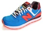 Order (W) New Balance 574 Siri Kasut Rendah Biru Jingga WL574SBE