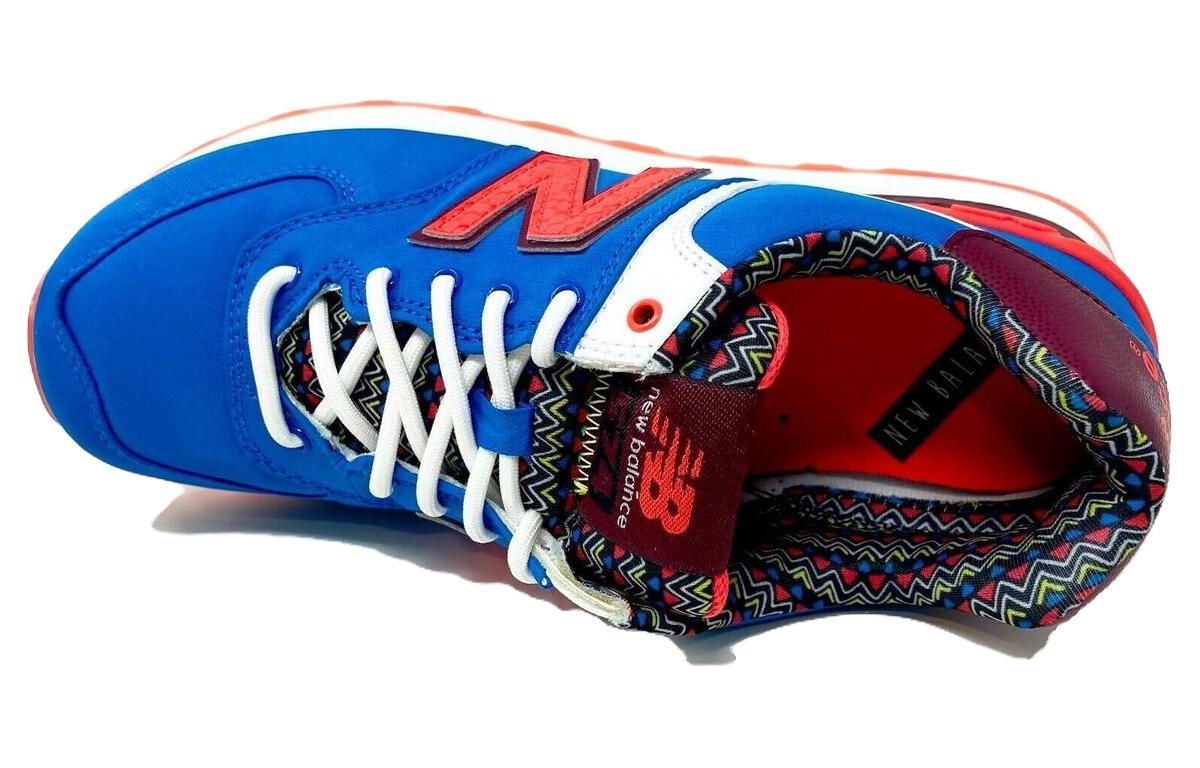 Shop (W) New Balance 574 Siri Kasut Rendah Biru Jingga WL574SBE