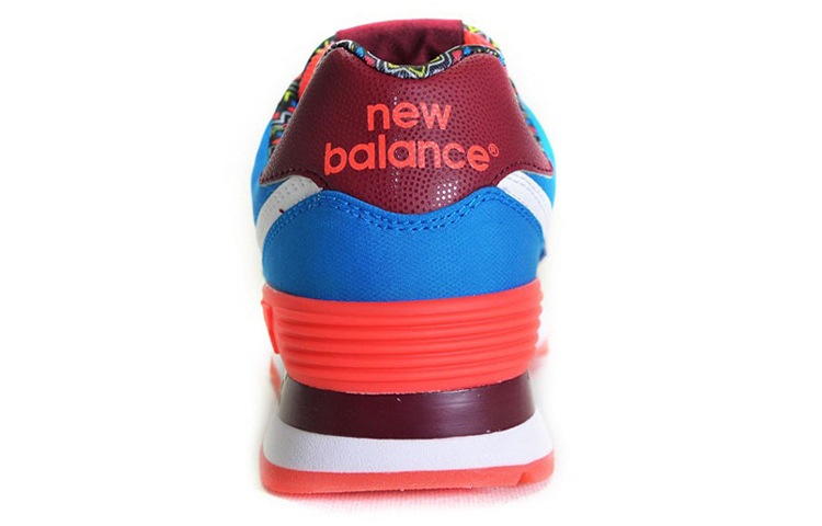 Purchase (W) New Balance 574 Siri Kasut Rendah Biru Jingga WL574SBE