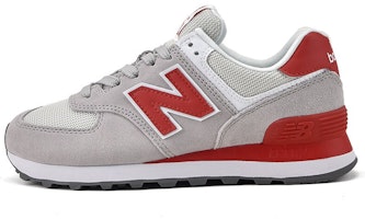 (Women) New Balance 574 Series Of Grey Red WL574WNB (Women) New Balance 574 Series Of Grey Red WL574WNB