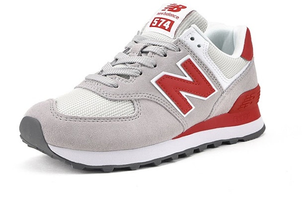 (Women) New Balance 574 Series Of Grey Red WL574WNB Order (Women) New Balance 574 Series Of Grey Red WL574WNB